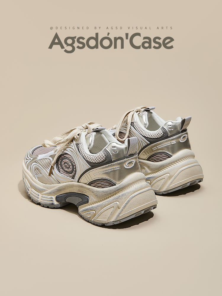 Platform Dad Shoes Women's 2024 New Arrival Fall and Winter All-Match Super Hot Height Increasing Bottom Casual Sports Shoes 2025 Spring