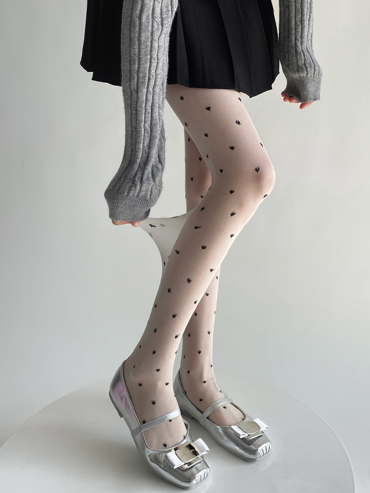 Polka Dot Black Silk Stockings Women's 0D Autumn and Winter Anti-Snagging Sexy Black Light Leg Spring & Fall Ultra-Thin Handy Gadget Bottoming Pantyhose