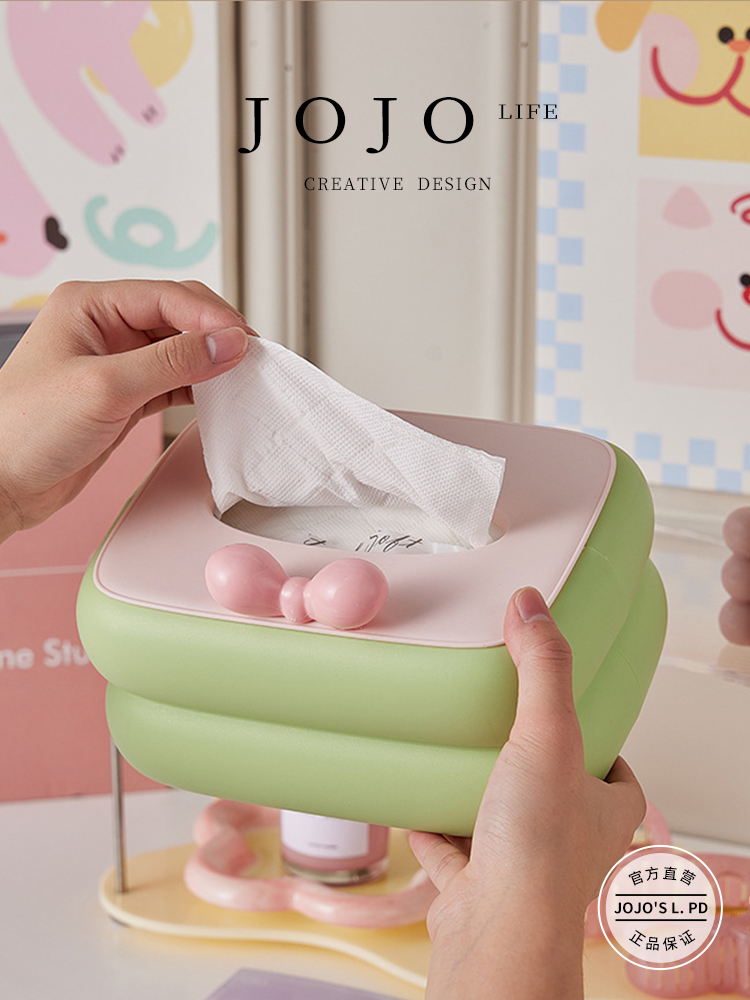 Jojo's L. Pd. Mr. Grocery. Tissue Box Dopamine Creative Fancy Plastic Storage | Silkworm Officer