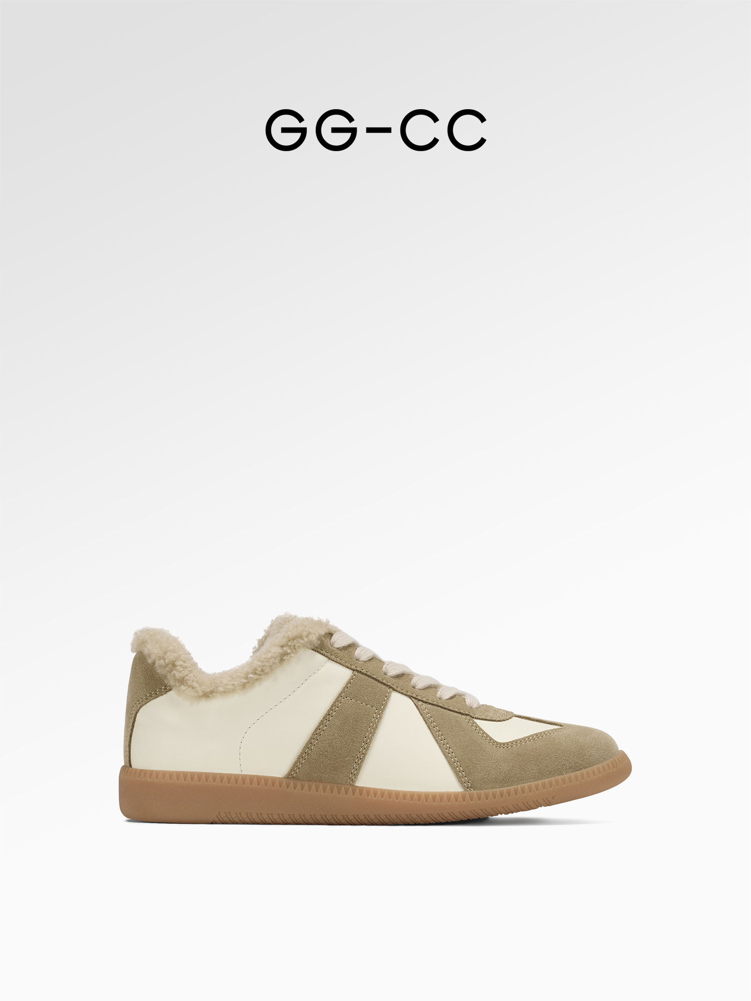 [Winter Sketch] Ggcc2024 Winter New Arrival Fashion Furry German Training Shoes Work Clothing Warm Casual Shoes Women